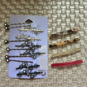 Bundle of bobby pins and barrettes